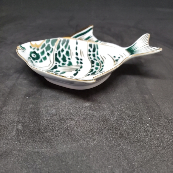 Vintage Lefton Striped Fish Trinket Dish AJ170 - Picture 6 of 9